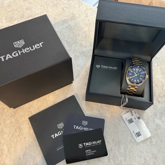 Authentic TAG Heuer Formula 1 Quartz Steel Blue Gold Men's Watch WAZ1120.BB0879 - Picture 8 of 8
